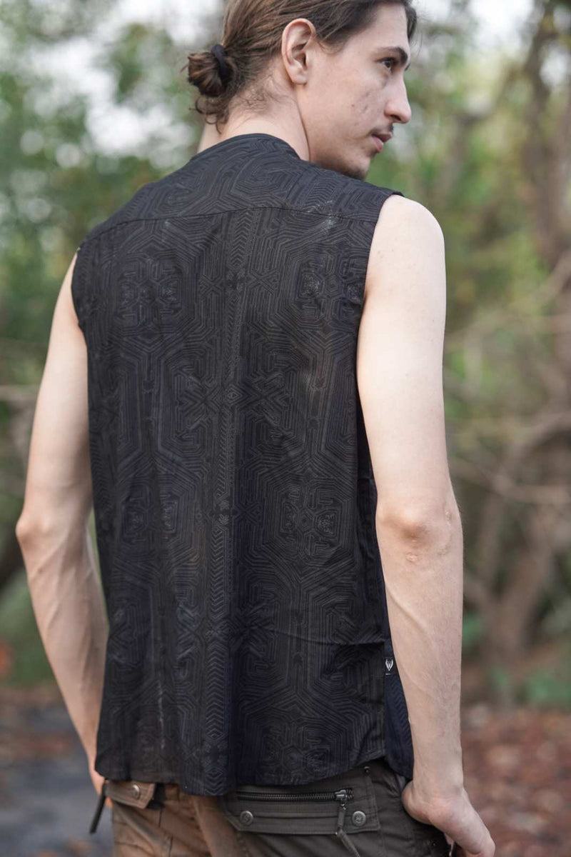 METANOIA Cyber Art Wear Viscose Sleeveless Shirt