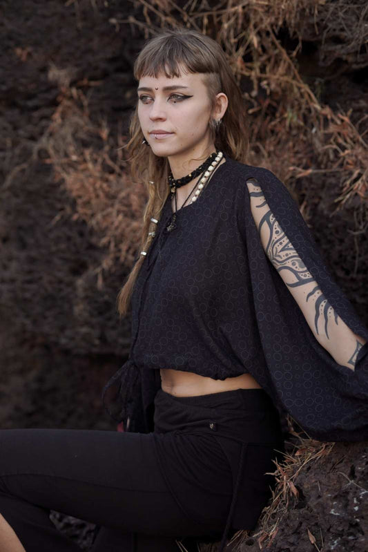 Bubble Trouble Women's Art Wear Obscure Top - Adjustable Top