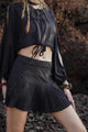 Magma Codex  - Women's Black Gypsy Mini Skirt