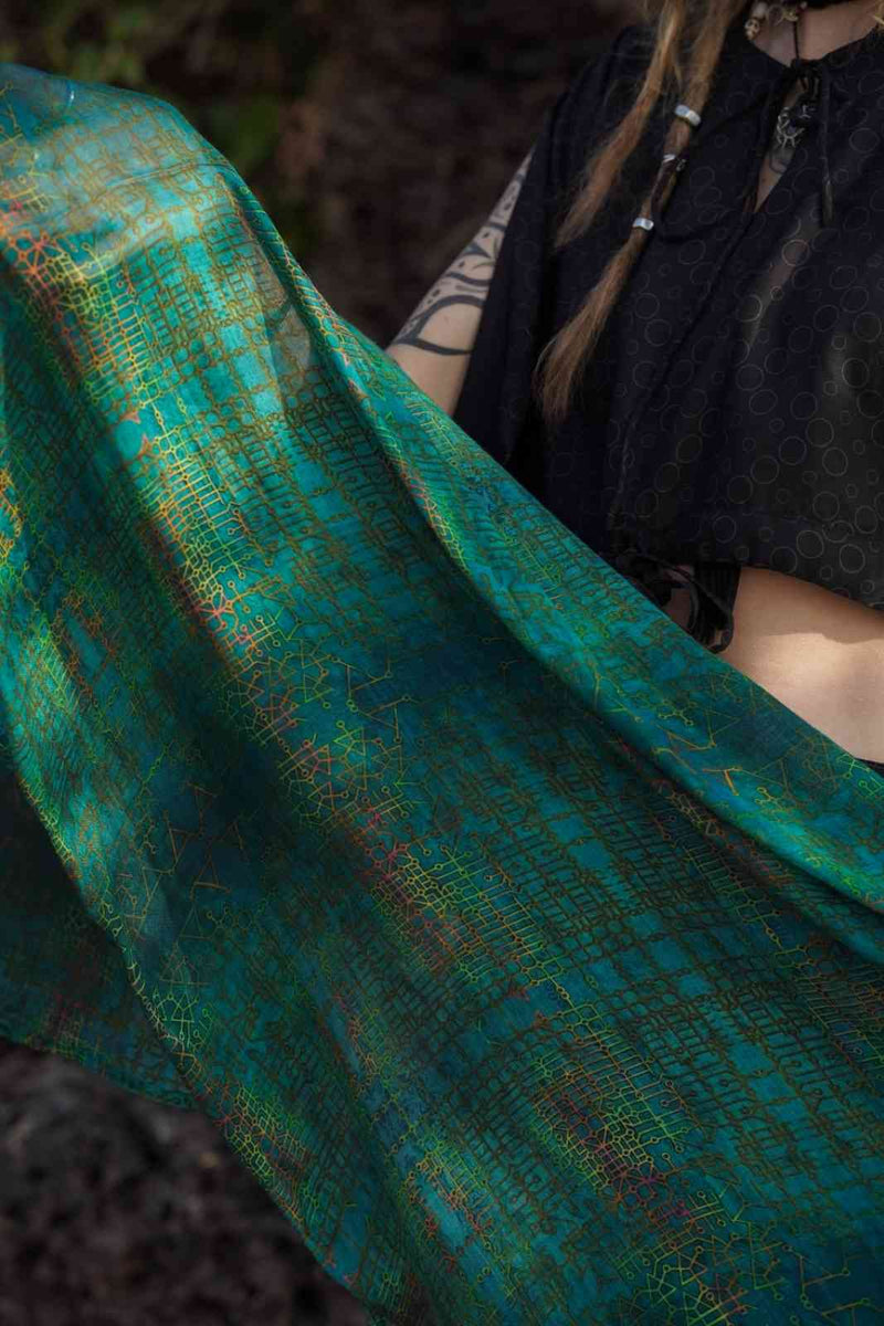 Blue Dreams | Bamboo Fabric Scarf - Lightweight Multipurpose Scarf