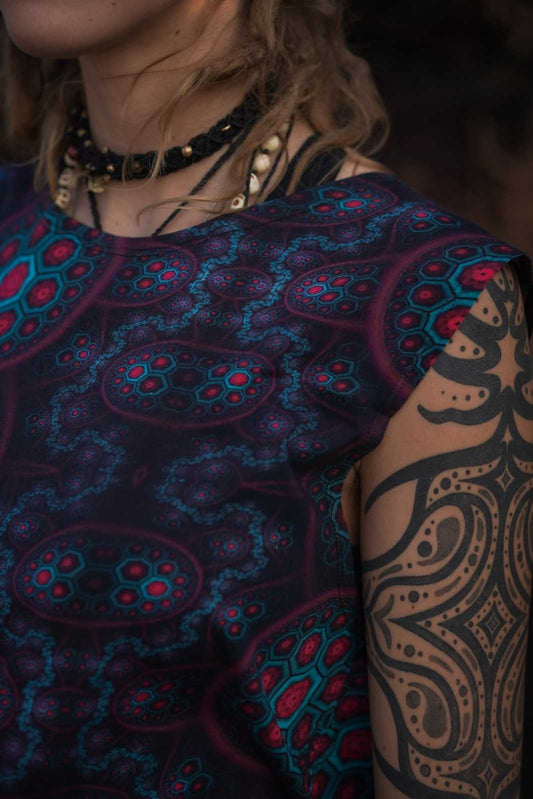 MOLECULE HAZE | Unisex Psychedelic Art Wear Tank T-shirts