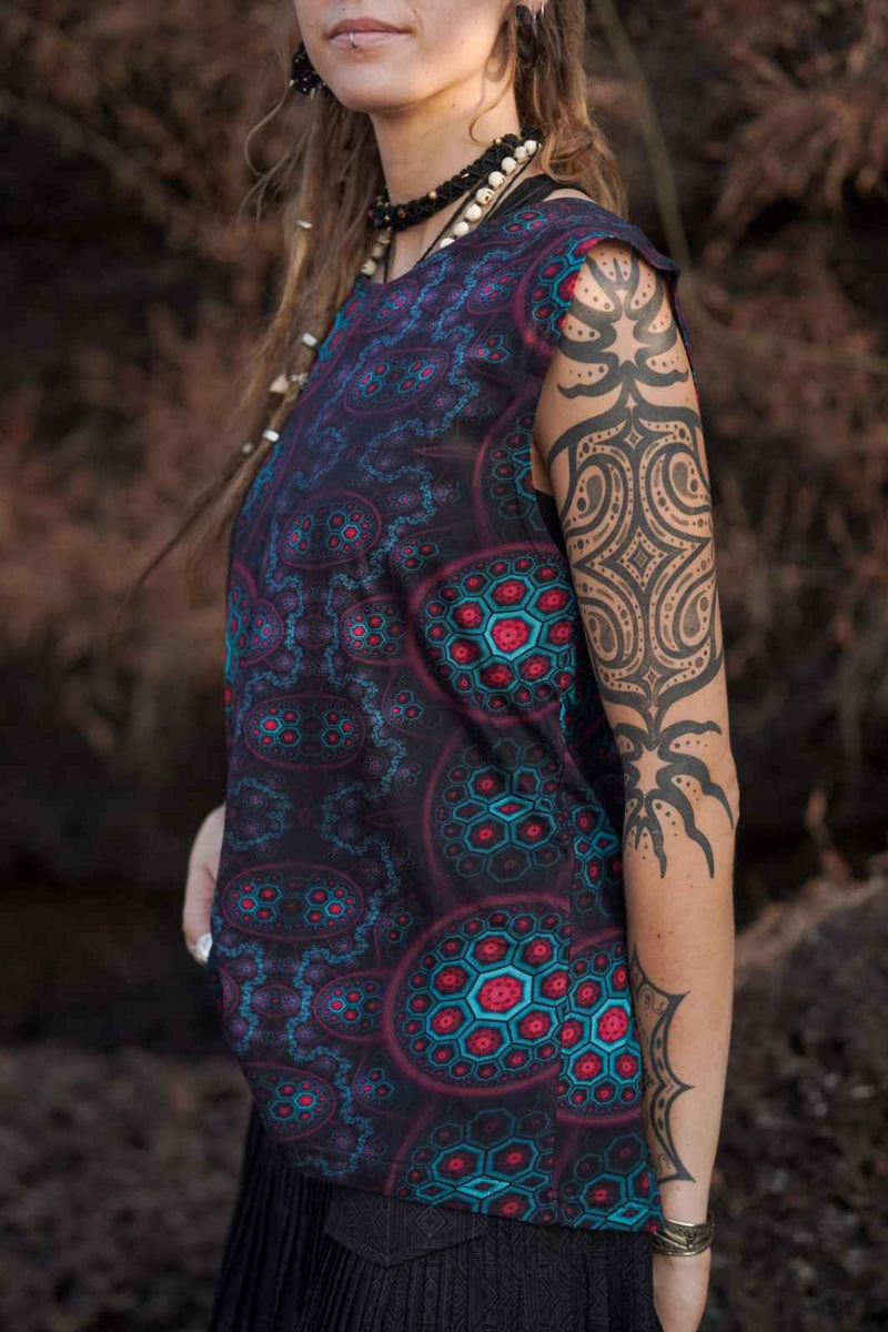 MOLECULE HAZE | Unisex Psychedelic Art Wear Tank T-shirts