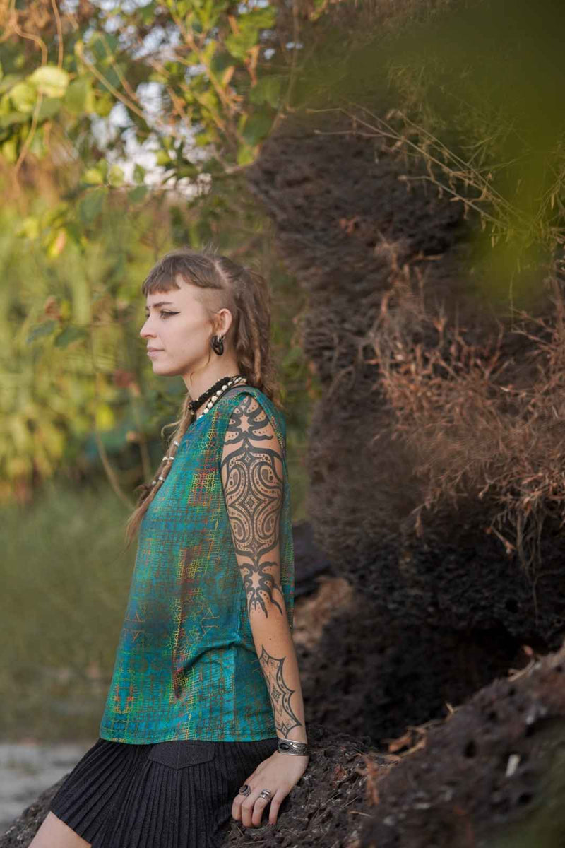 BLUE DREAMS | Unisex Psychedelic Art Wear Tank T-shirts