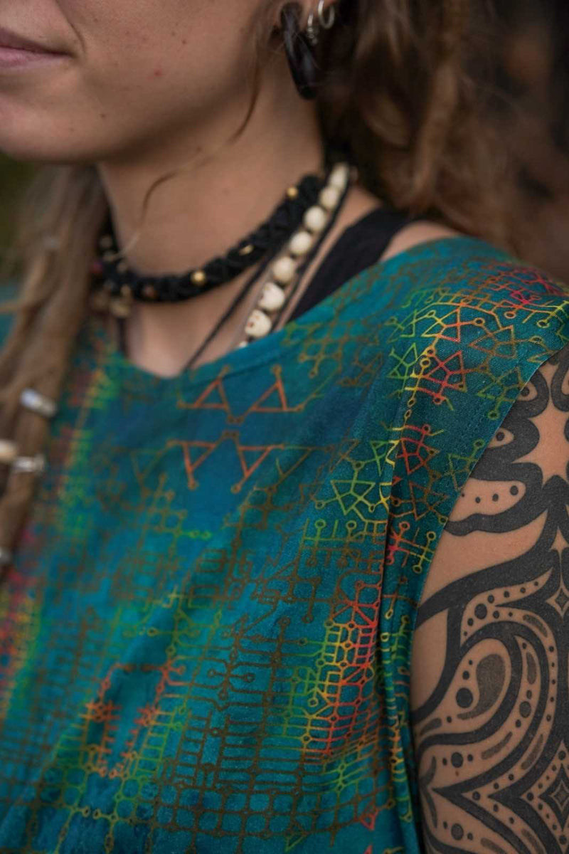 BLUE DREAMS | Unisex Psychedelic Art Wear Tank T-shirts