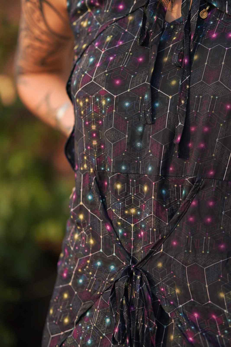 Neurosomatic Circuit Boho Fairy Dress - Bamboo Women Dress