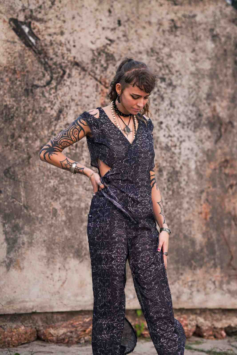 After-burn v2 Qi Pao Dress - Women's Bohemian Wear Dress