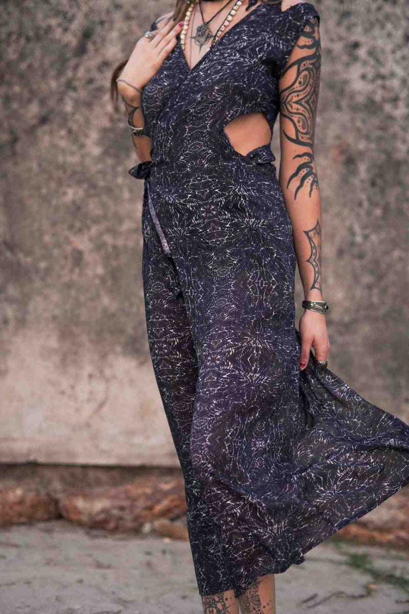 After-burn v2 Qi Pao Dress - Women's Bohemian Wear Dress