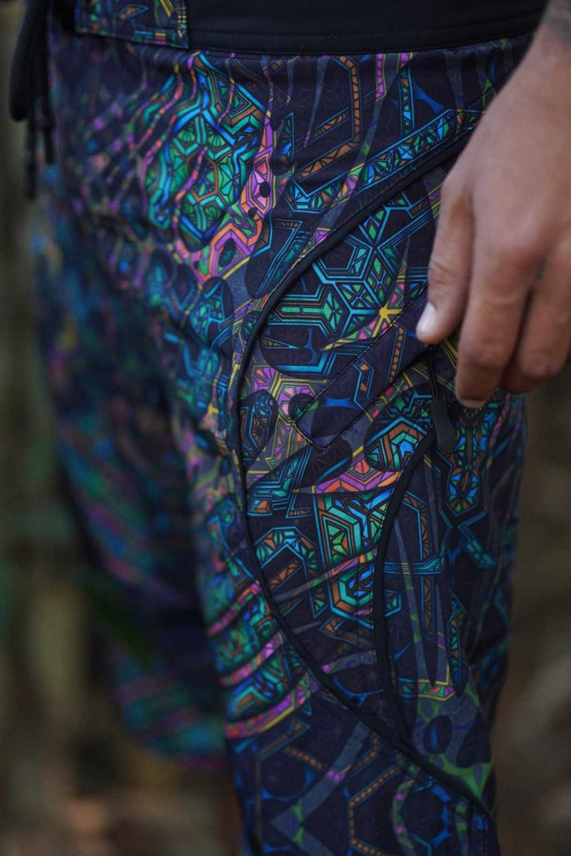 MINDFLARE v2 – Men’s Swim Shorts | Geometric Psychedelic Board Shorts