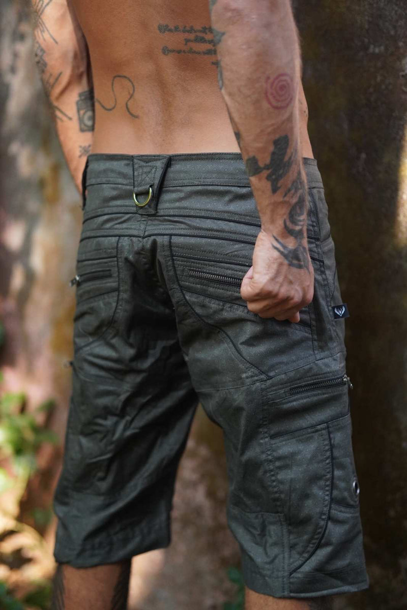 Clover Vortex LA Cargo Shorts - Psychedelic Print Shorts