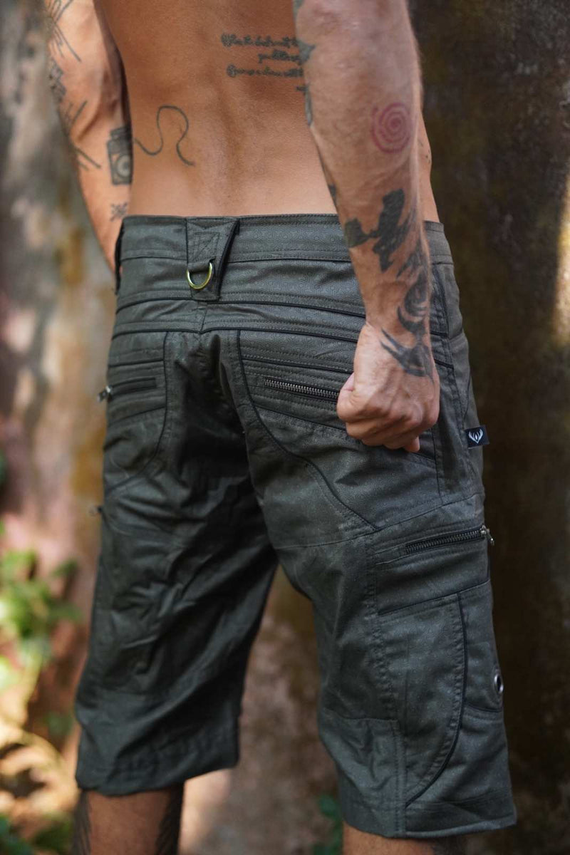 Clover Vortex LA Cargo Shorts - Psychedelic Print Shorts