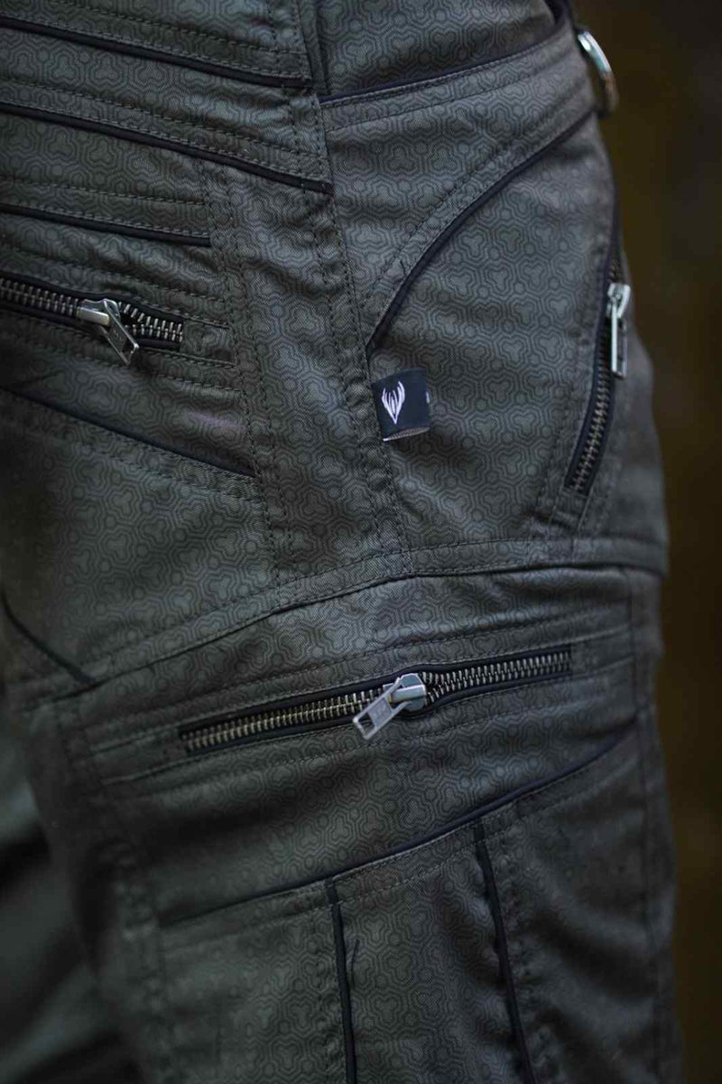 Clover Vortex LA Cargo Shorts - Psychedelic Print Shorts