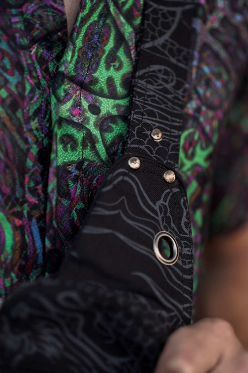 dragon print rave festival crossbody bag adjustable strap