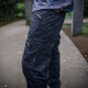 Dragon Codex black psychedelic cargo pants side view