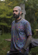 Forest Myth men's psychedelic T shirt with colourful digital print on premium bamboo modal blend by Baabio