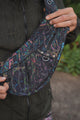 Mind Flare Aztech 2.0 geometric crossbody bag with colourful artwork and multiple zippered compartments