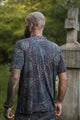Mind-Flare psychedelic bamboo T shirt with exclusive digital psychedelic artwork by Baabio back view
