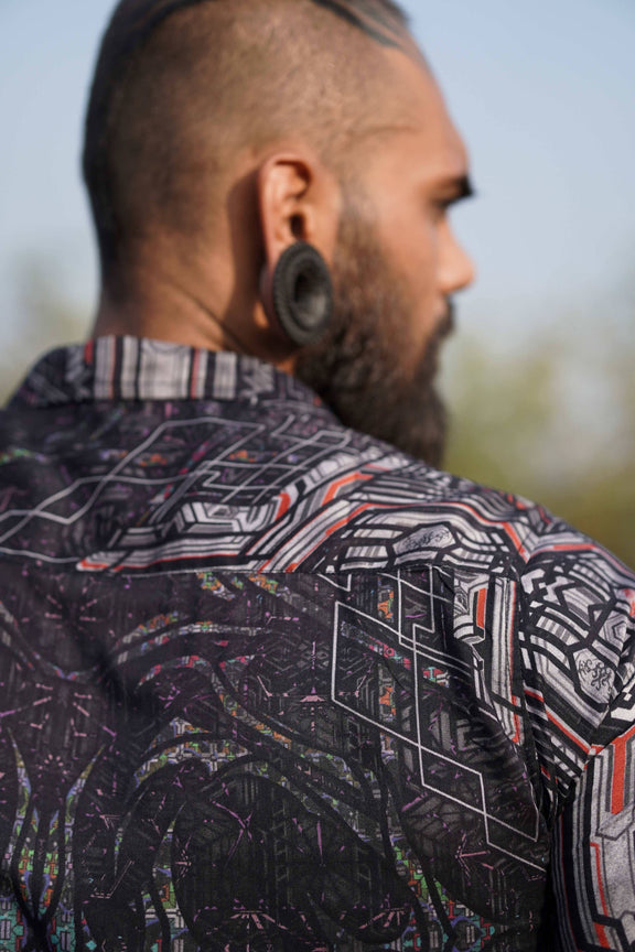 Stardust men's bamboo shirt back print
