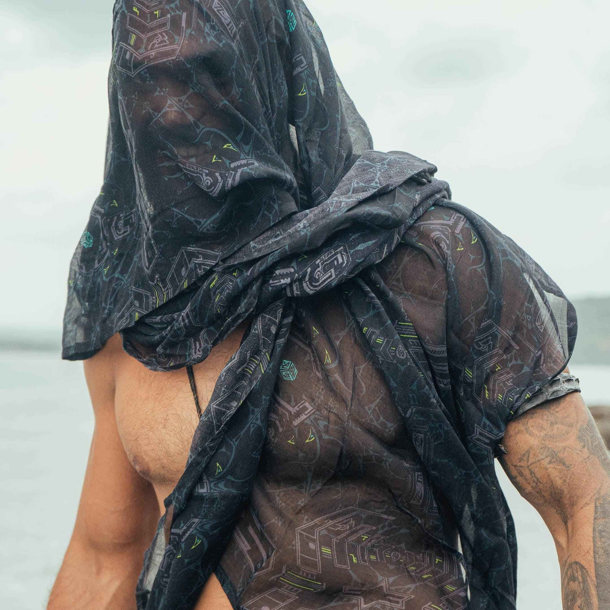 XENOMORPH | Bamboo - Modal Fabric Scarf | Lightweight Summer Beach Scarf