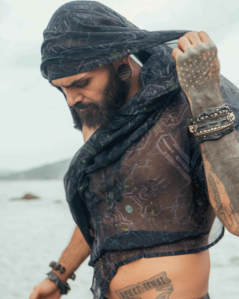 XENOMORPH | Bamboo - Modal Fabric Scarf | Lightweight Summer Beach Scarf