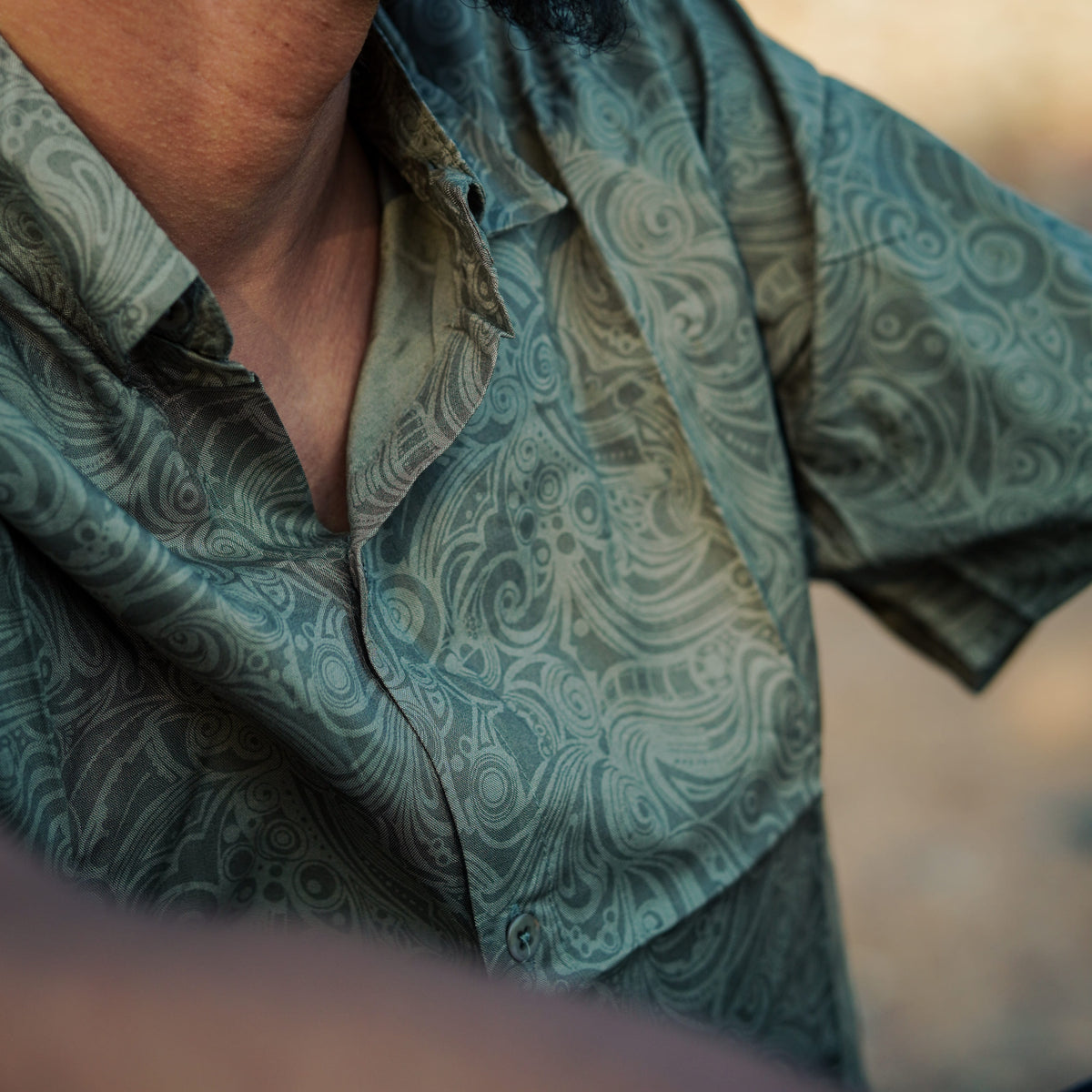 YING YANG - Men's Partywear Short Sleeve Shirt | Printed Clubwear Shirts for Men