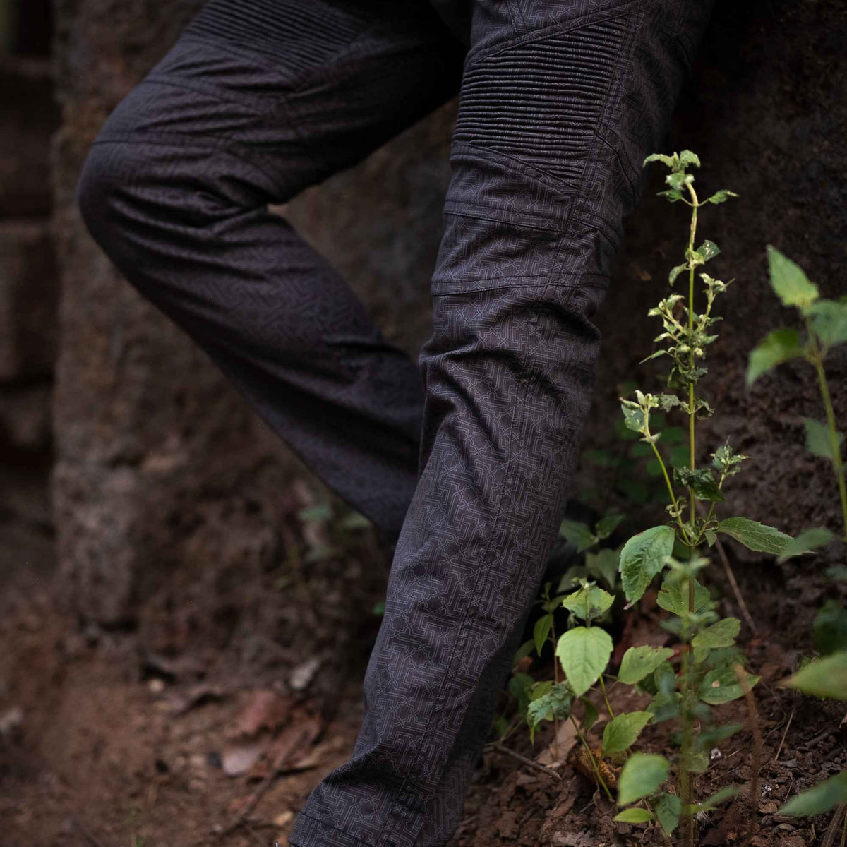 Zurich Men's Cotton Stretchable Pants with Sacred Geometry Print