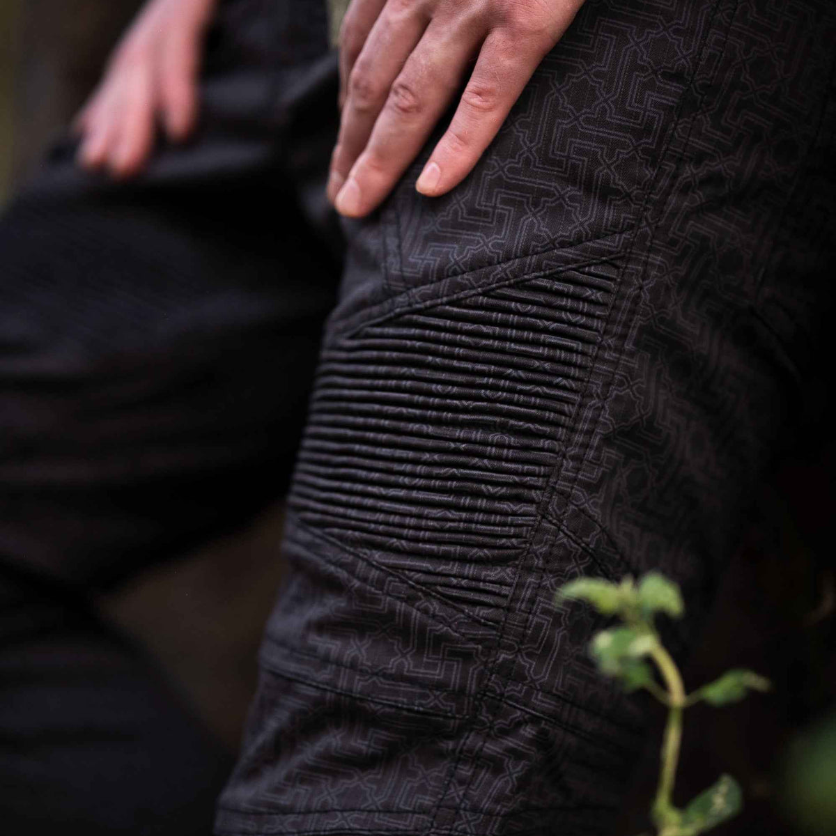 Zurich Men's Cotton Stretchable Pants with Sacred Geometry Print