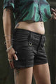 Shri Yantra Women's Summer NY Shorts in Black Color