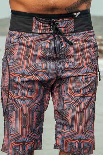 METANOIA - Men's Swim Board Shorts | Cyberpunk Pattern Artwear