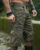 PYTHAGORAS FOL - Men's 3/4 NY Shorts in Khaki Color