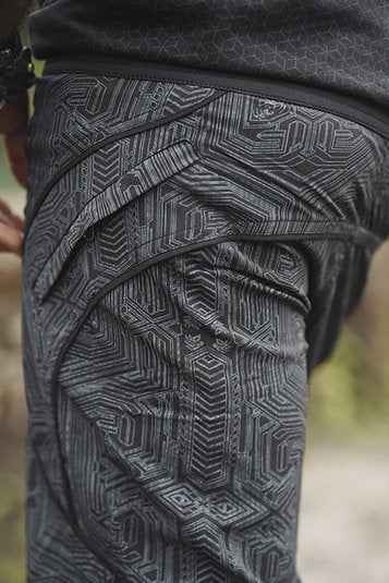 METANOIA - Artwear Men's Board Shorts | Black Cyberpunk Pattern