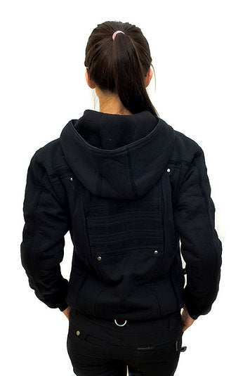 EPIC | Women's Hoodie Jacket | Dystopian Fashion Black Zipper Hoodie Jacket