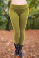 FLOWER OF LIFE | Women's Green Lycra Leggings | Printed Activewear Leggings
