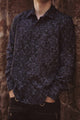 HEXAGON DWELL - Men's Long Sleeve Printed Shirts | Mens Partywear shirts