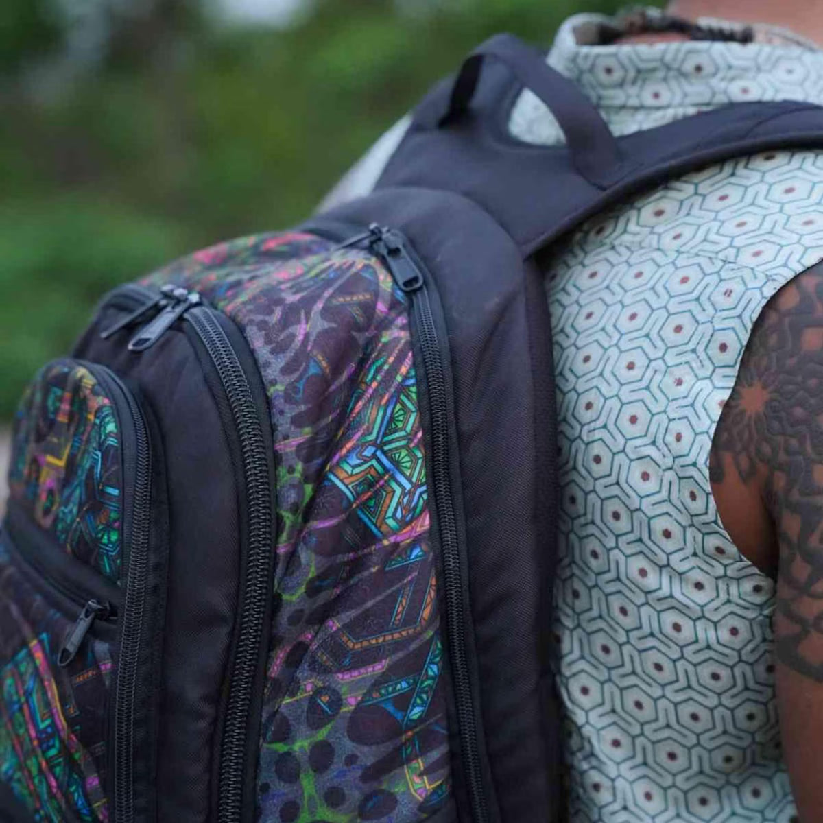 Festival Backpack Travel Laptop Bag Multi Purpose Bag Rave Shoulder-bag