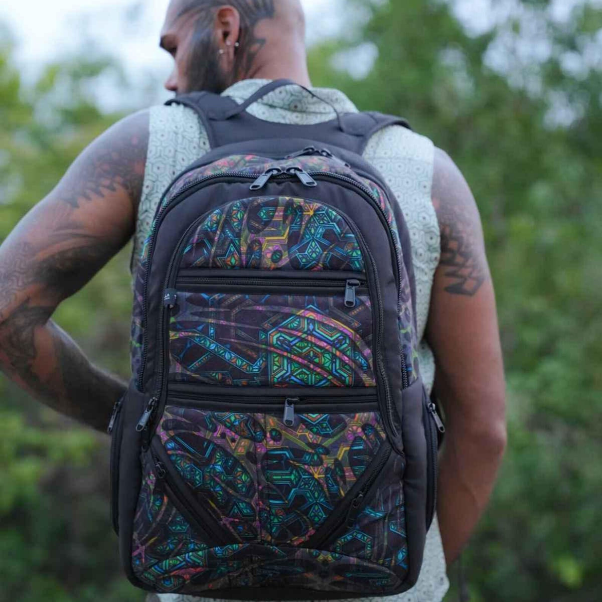 Festival Backpack Travel Laptop Bag Multi Purpose Bag Rave Shoulder-bag
