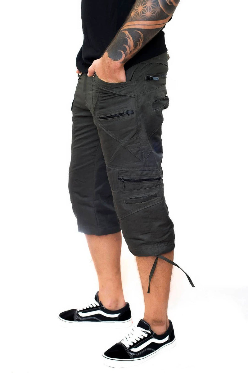 Covid Shorts - Psytrance Festival Cargo Style Shorts for Men