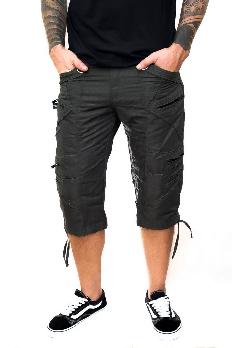 Covid Shorts - Psytrance Festival Cargo Style Shorts for Men
