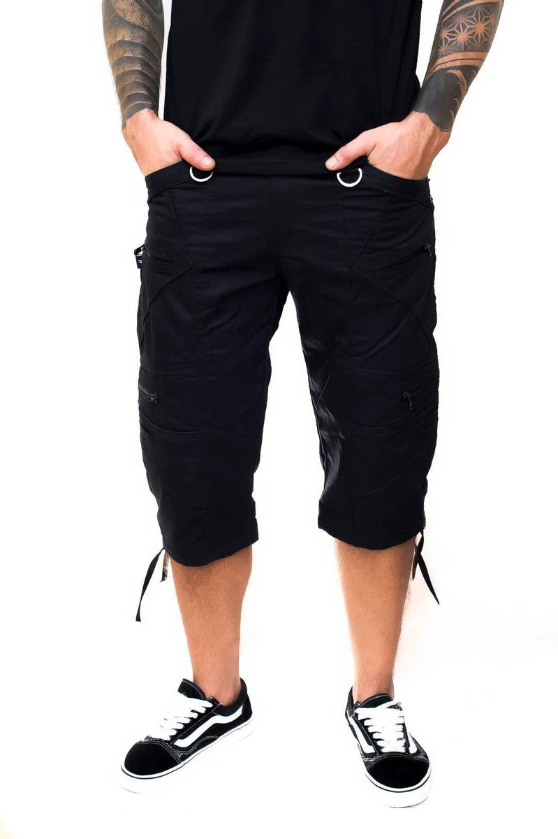 Covid Shorts - Psytrance Festival Cargo Style Shorts for Men