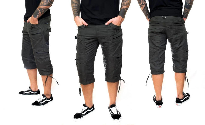 Covid Shorts - Psytrance Festival Cargo Style Shorts for Men
