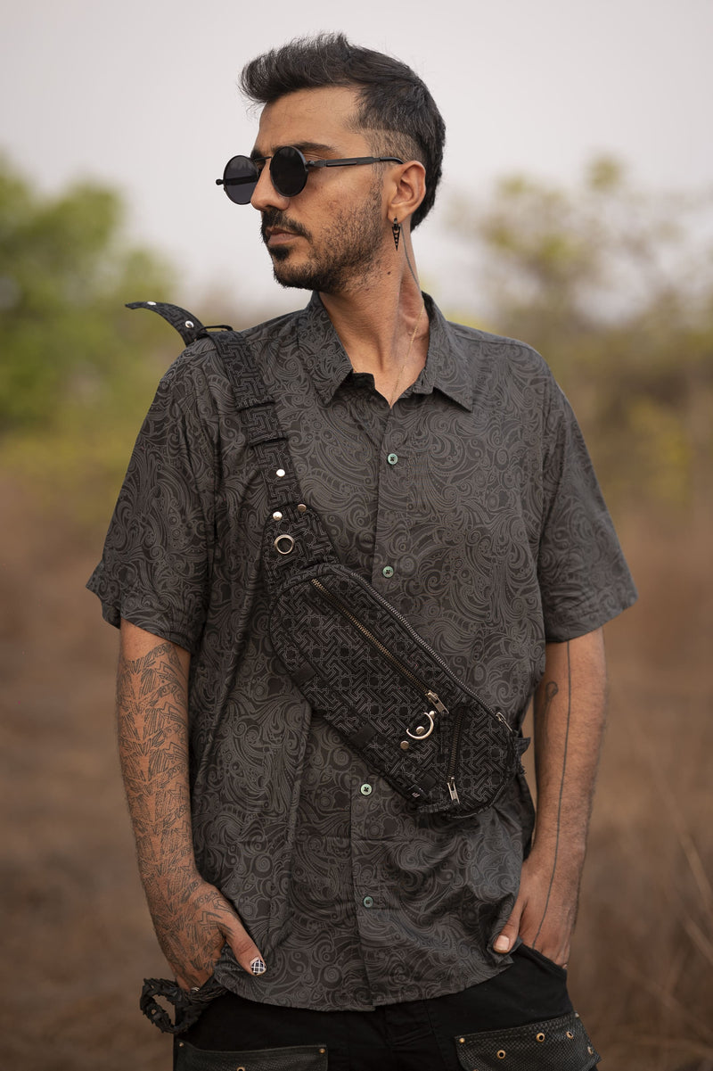 AZTEC BAGS - Yantra Screenprinted Cross Bag