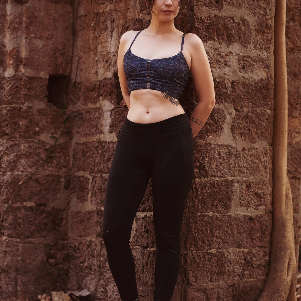 HEXAGON DWELL | Nylon Lycra Women's Crop Top | Printed Festival Tube Tops